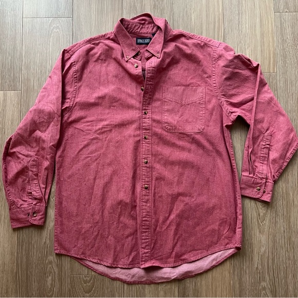 Lands End Traditional Fit Mens Cotton Long Sleeve Dress Shirt Large - Picture 1 of 6